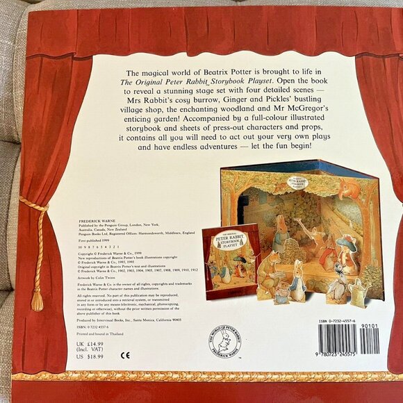 The Original Peter Rabbit Storybook Playset by Beatrix Potter - Picture 4 of 8